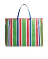 Balenciaga Men's Chatelet Carry All Xl Tote Bag In Green/red/blue/white In Green