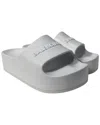 Balenciaga Chunky Platform Rubber Slide In Gray