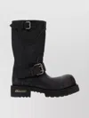 Balenciaga Venom Boots In Worn-out Effect Leather Shoes In Black
