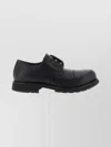 Balenciaga Black Truck Leather Derby Shoes In Black