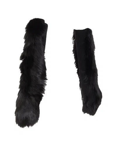Pre-owned Balenciaga Chunky Wool Ribbed Opera Gloves (authentic Pre-loved)