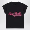 BALENCIAGA BALENCIAGA CIAO BELLO CROPPED WASHED T-SHIRT