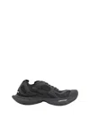 Balenciaga Black Mesh And Rubber Circuit Sneakers In Black