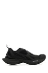 Balenciaga Black Mesh And Rubber Circuit Sneakers In Black