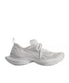 Balenciaga Mens Grey Circuit Faux-leather And Mesh Low-top Trainers In Gray