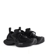 Balenciaga Black Mesh And Rubber Circuit Sneakers In Black
