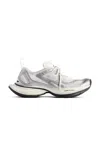 Balenciaga Two-tone Mesh And Fabric Circuit Sneakers In White