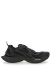 Balenciaga Black Mesh And Rubber Circuit Sneakers In Black