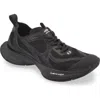 Balenciaga Black Mesh And Rubber Circuit Sneakers In Black
