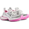 Balenciaga Women's Circuit Trainers  In Grey/white/pink In Grey/ Pink