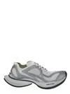 Balenciaga Two-tone Mesh And Fabric Circuit Sneakers In White