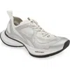 Balenciaga White And Silver Sneaker Circuit In White/ Silver