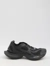 Balenciaga Black Mesh And Rubber Circuit Sneakers In Black