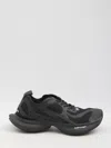 Balenciaga Black Mesh And Rubber Circuit Sneakers In Black