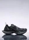 Balenciaga Black Mesh And Rubber Circuit Sneakers In Black