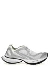 Balenciaga White And Silver Sneaker Circuit In Gray