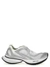 Balenciaga White And Silver Sneaker Circuit In Gray