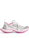 Balenciaga Women's Circuit Trainers  In Grey/white/pink In Grey