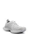 Balenciaga Mens Grey Circuit Faux-leather And Mesh Low-top Trainers In Grey