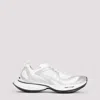 Balenciaga 'circuit' Grey Sneakers With Logo On The Sole And Back In Tech Fabric Blend Man In Silver