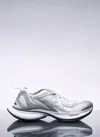 Balenciaga White And Silver Sneaker Circuit In White