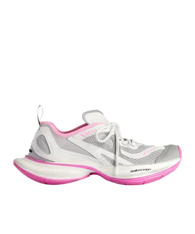 Balenciaga Women's Circuit Trainers  In Grey/white/pink In Multi