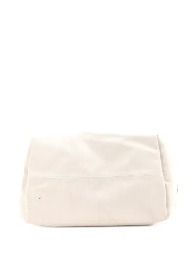 Pre-owned Balenciaga Cities Jumbo Printed Canvas Large Tote Bag In Neutral