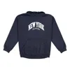 Balenciaga Cities New York Hoodie Wide Fit 'navy White' In Blue