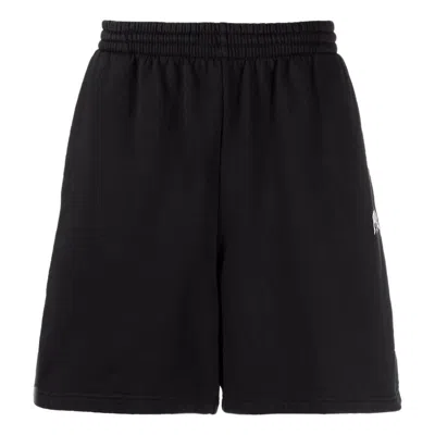 Balenciaga Cities Paris Cotton Sweat Shorts 'black White'