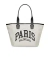 Balenciaga Cities Paris Jumbo Small Canvas Tote In Nude