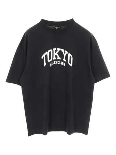 Pre-owned Balenciaga Cities Tokyo Limited-edition T-shirt In Black