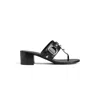 Balenciaga Thong Sandals Block Heel In Black