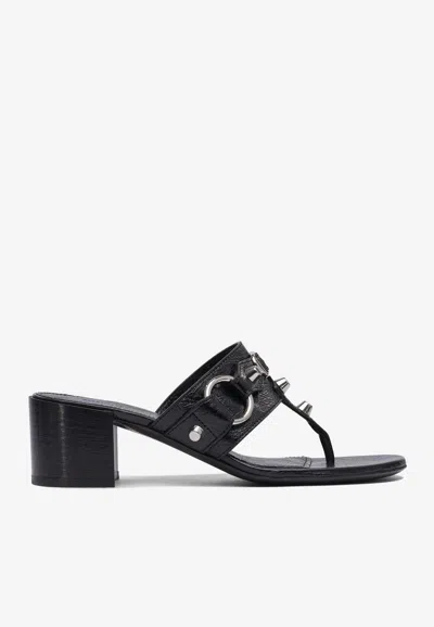 BALENCIAGA CITY 50 NAPPA LEATHER SANDALS
