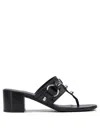 Balenciaga Thong Sandals Block Heel In Black