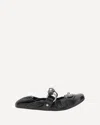 Balenciaga Black Lamb Leather Shoes With Striking Metallic Accents In Black