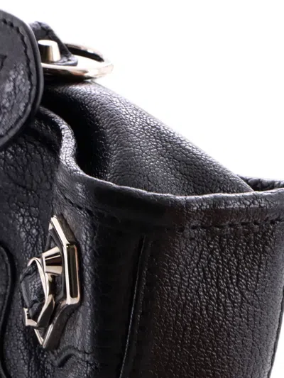 Pre-owned Balenciaga City Classic Metallic Edge Bag Leather Nano Satchel In Black
