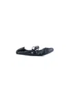 Balenciaga Black Lamb Leather Shoes With Striking Metallic Accents In Black
