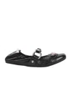 Balenciaga City Black Ballet Flats In Arena Lambskin Leather In Black