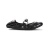 Balenciaga City Black Ballet Flats In Arena Lambskin Leather In Black