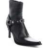 Balenciaga City Calfskin Heeled Ankle Boots In Multi