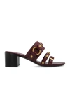 Balenciaga City Leather Block-heel Sandals