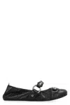 Balenciaga Black Lamb Leather Shoes With Striking Metallic Accents