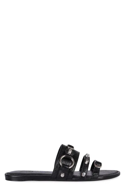 BALENCIAGA BALENCIAGA CITY LEATHER MULES