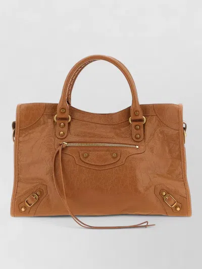 Balenciaga City M Leather Crossbody Bag Satchel