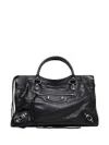 Balenciaga Le City Medium Bag In Arena Lambskin In Black