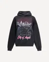Balenciaga Cotton City Of Angels Hoodie In Black