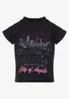 Balenciaga City Of Angels Graphic-print T-shirt In Black