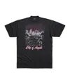 Balenciaga City Of Angels Print Faded T-shirt In Black