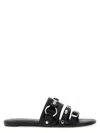 Balenciaga City Flat Mule In Arena Lambskin In Black