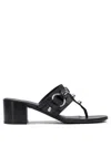 Balenciaga Thong Sandals Block Heel In Black